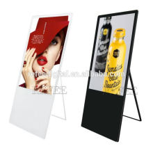 43 inch portable fold able camera and motion sensor advertising digital signage